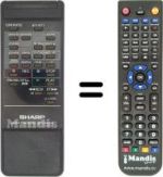 Télécommande équivalente Sharp RRMCG0412GESA