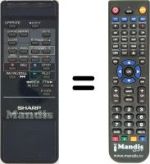 Télécommande équivalente RRMCG0412UM