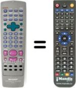 Replacement remote control Sharp VC-M301SM