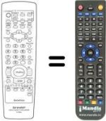 Replacement remote control Philips RRMCG1255AJ