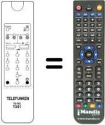 Télécommande équivalente Telefunken REMCON074