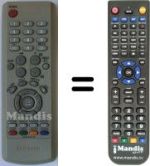 Replacement remote control Samsung CW29M064V