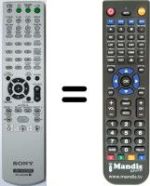 Télécommande équivalente Sony DAV-DZ231