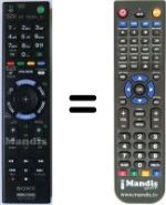 Replacement remote control Sony KDL-32EX425