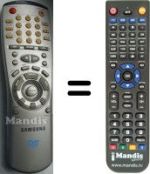 Replacement remote control Samsung SV-DVD1E