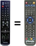 Télécommande équivalente Samsung HTX50