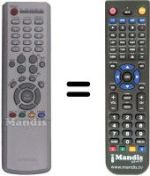 Télécommande équivalente Samsung LE32M51BX/XEE