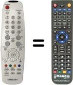 Replacement remote control Samsung LE40R51BX/XEU