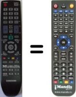 Replacement remote control Samsung B2230 HD