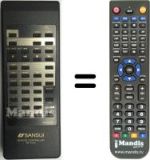 Replacement remote control Sansui RS-1520