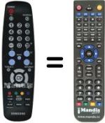Télécommande équivalente Samsung BN5900676A