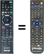 Télécommande équivalente RM-YD073