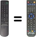Télécommande équivalente RM861
