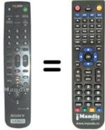 Télécommande équivalente RMT-V407C
