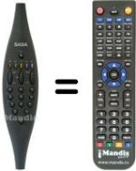 Replacement remote control Saba T6308