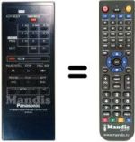 Replacement remote control Panasonic VEQ0499