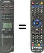Gleichwertige Fernbedienung Panasonic VEQ1100