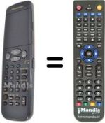 Télécommande équivalente Panasonic VEQ2041