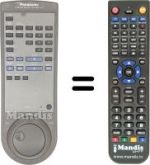 Télécommande équivalente Panasonic VEQ1209