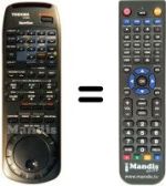 Télécommande équivalente Toshiba V813G