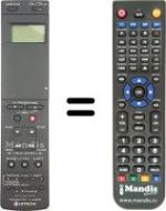 Télécommande équivalente Hitachi VT546E