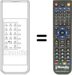 Replacement remote control Frontech XT5102