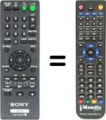 Gleichwertige Fernbedienung Sony DVP-NS328