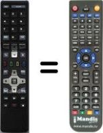 Télécommande équivalente Kathrein UFS822SI