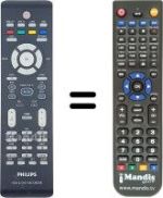 Gleichwertige Fernbedienung Philips DVD-R3595H