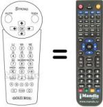 Gleichwertige Fernbedienung Strong SRT8000 GOLDBOX