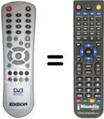 Replacement remote control Edision DVB1600CX