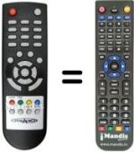 Gleichwertige Fernbedienung Akai AK-SCART88
