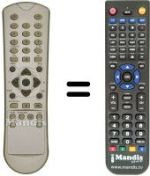 Replacement remote control Zehnder DX3000CI