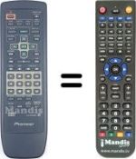 Télécommande équivalente Pioneer DV626