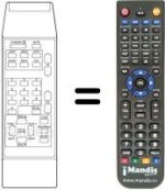 Replacement remote control DYNASAT DSR3000