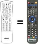 Replacement remote control Philips DSX7072
