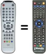 Gleichwertige Fernbedienung Triax DVB300