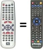 Télécommande équivalente Hyundai DVR530H