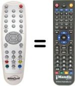 Télécommande équivalente DIGIQUEST EASYSCARTT3