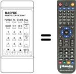 Replacement remote control Maspro SRE90RHS