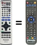 Replacement remote control Panasonic DMRE-65