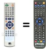 Replacement remote control Best Buy EasyHomeDVDZ8