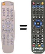 Replacement remote control Vestel DVD906