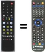 Télécommande équivalente RC662
