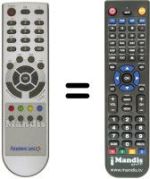 Télécommande équivalente DIGIQUEST MHP 2006