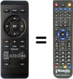 Télécommande équivalente AZ787