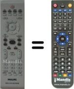 Gleichwertige Fernbedienung Philips DVD-R3360H