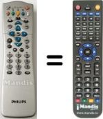 Télécommande équivalente Philips DSR2210-03