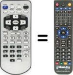 Replacement remote control FREECOM MEDIAPLAYER