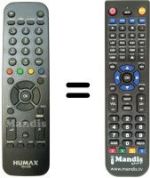 Replacement remote control Humax HD 5500T